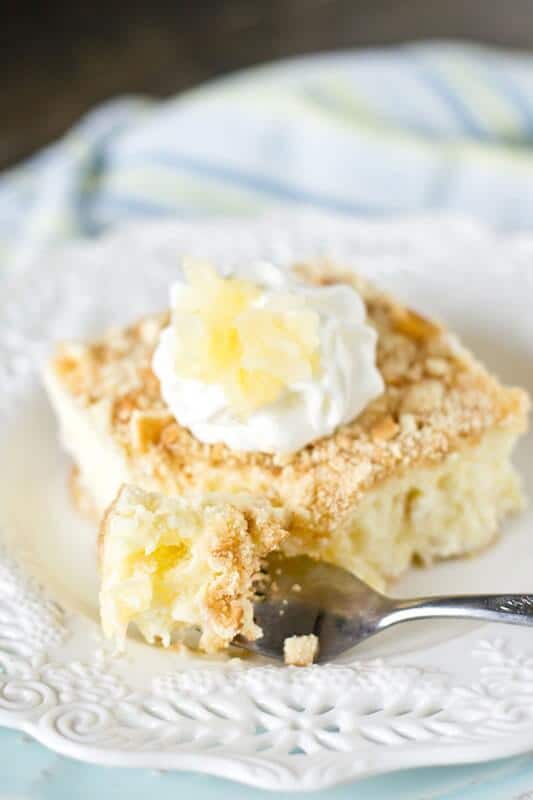 Looking for a light, refreshing, no-bake dessert? This frozen pineapple torte has vanilla wafer crumbs that surround a lightly sweetened, creamy custard filling.