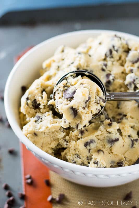 cookie dough in a bowl