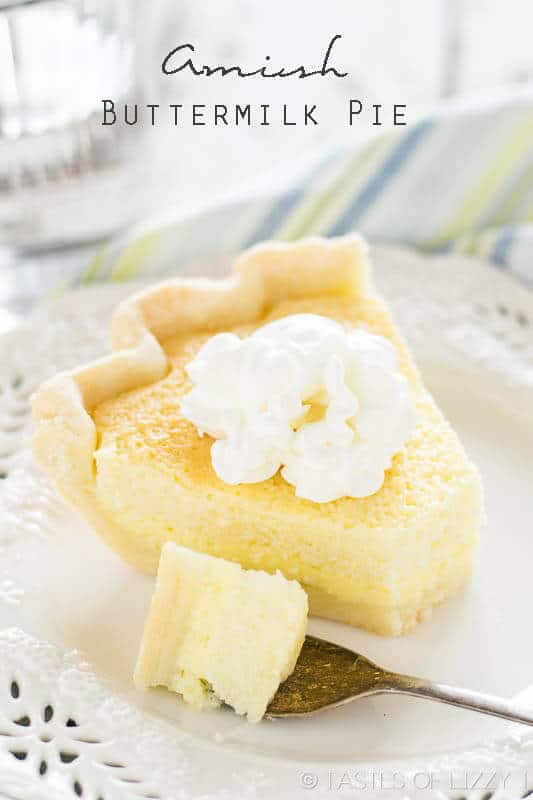 This smooth, custard-like Amish Buttermilk Pie is a unique recipe with a sweet, fresh flavor.