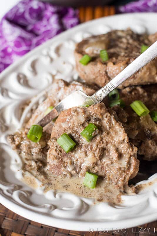 This comforting, slow cooker swiss steak is healthy and made with real food ingredients. A paleo and Whole30 approved dinner that the family will love!