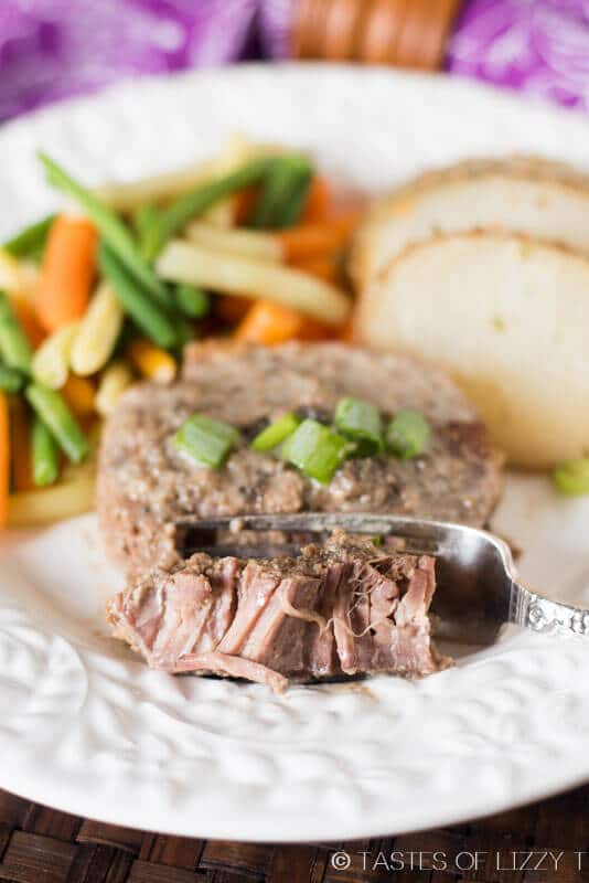 This comforting, slow cooker swiss steak is healthy and made with real food ingredients. A paleo and Whole30 approved dinner that the family will love!