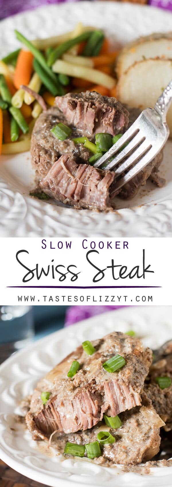This comforting, slow cooker swiss steak is healthy and made with real ...