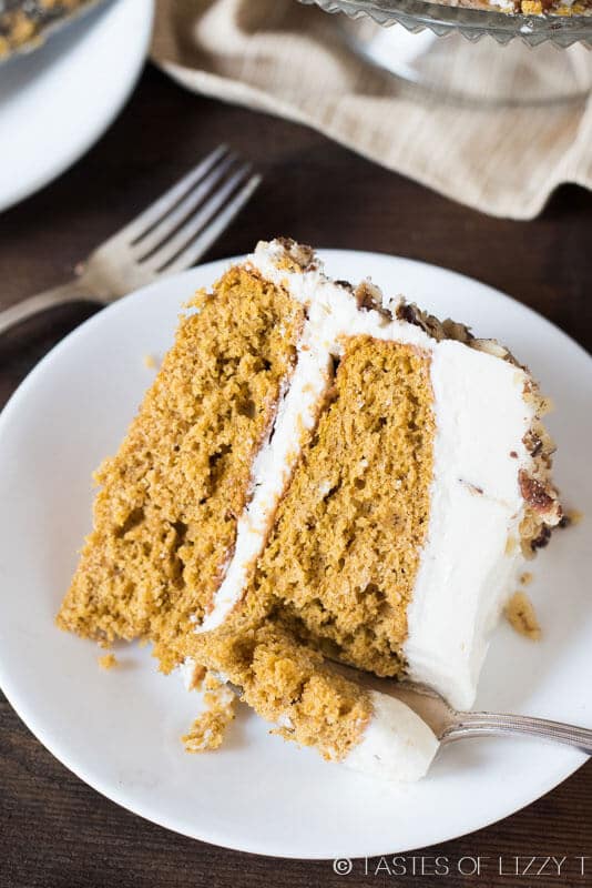 A homemade, Amish recipe for layered Pumpkin Spice Cake ...