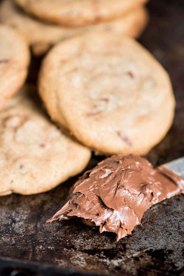 Nutella Stuffed Chocolate Chip Cookies