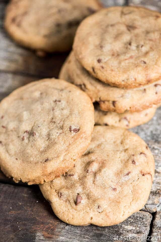These soft, chewy Brown Butter Chocolate Chip Cookies Stuffed with Nutella are made with tons of chocolate chips and sea salt, creating the perfectly sweet and salty cookie.