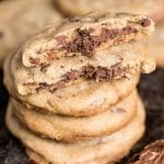 These soft, chewy Brown Butter Chocolate Chip Cookies Stuffed with Nutella are made with tons of chocolate chips and sea salt, creating the perfectly sweet and salty cookie.