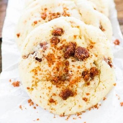Thick, soft and cinnamony sweet, this is the best snickerdoodle recipe around. Bakery-style with homemade cinnamon chips!