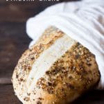 Classic, homemade Italian bread dressed up with an "everything", 4 ingredient spice rub. This bread rises in the refrigerator overnight.