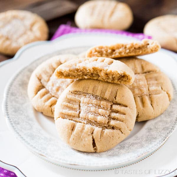 Criss Cross Soft Peanut Butter Cookies