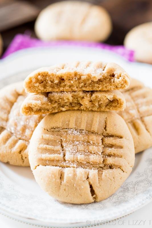 Everyone needs a classic, old-fashioned peanut butter cookie recipe. Make bakery-style, soft peanut butter cookies at home with this simple recipe. 