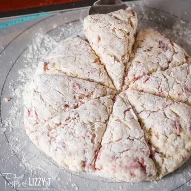 unbaked cherry scones