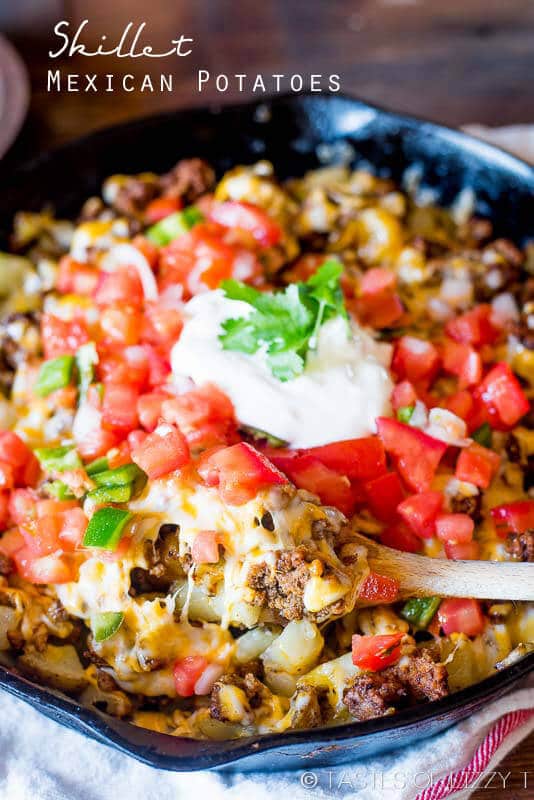 Skillet Mexican Potatoes