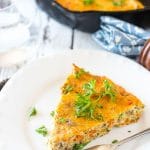 Learn how to make a frittata! This healthy, vegetable and sausage frittata is paleo, gluten free, sugar-free and dairy free. Whole30 approved breakfast!