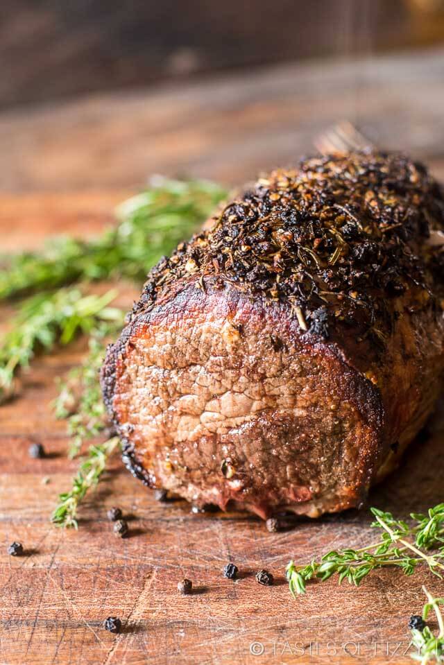 Don't be nervous to roast a nice cut of beef. Top a beef roast with garlic and fresh herbs top and follow these simple directions for an easy herb-crusted roast beef.