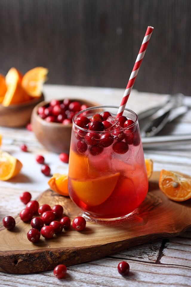 Cranberry Orange Punch Tangerine Fizzy Drink Syrup Recipe 