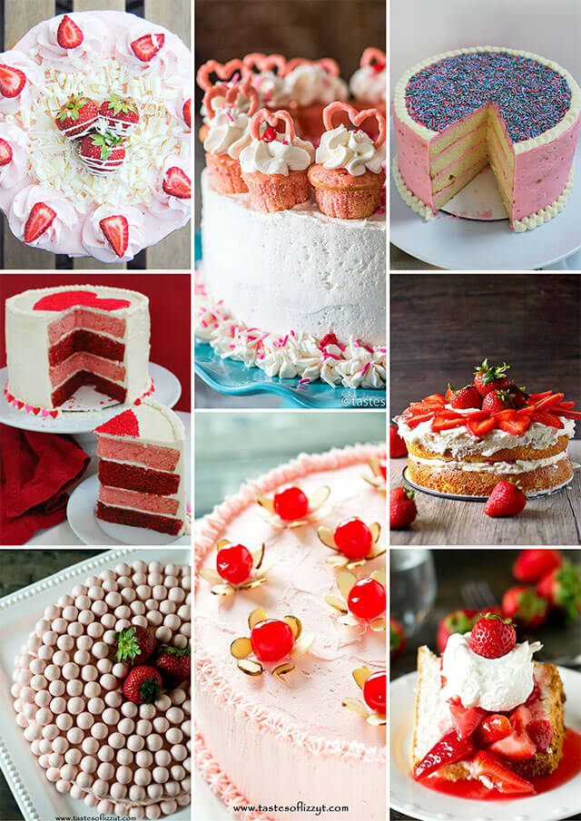 53 of the best pink and red Valentine's Day recipes. Cookies, cakes, breakfast ideas, desserts. Red Velvet, fruit desserts and more!