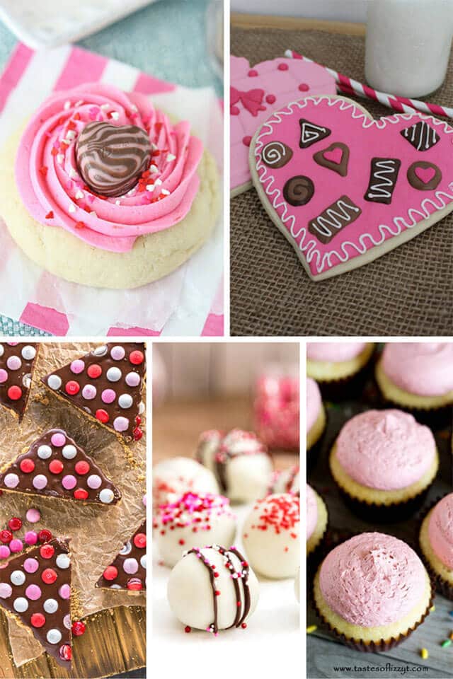 53 of the best pink and red Valentine's Day recipes. Cookies, cakes, breakfast ideas, desserts. Red Velvet, fruit desserts and more!