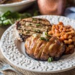 Just 3 ingredients and less than 30 minutes for until these Hasselback Italian-style Grilled Baked Potatoes with onions are on your picnic table.