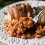 Just 8 ingredients make up this homemade Three Bean Baked Beans casserole. It's a perfect side dish recipe for your picnic or potluck. And...bacon!