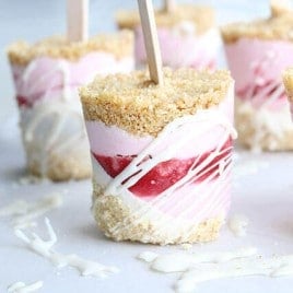white chocolate popsicles