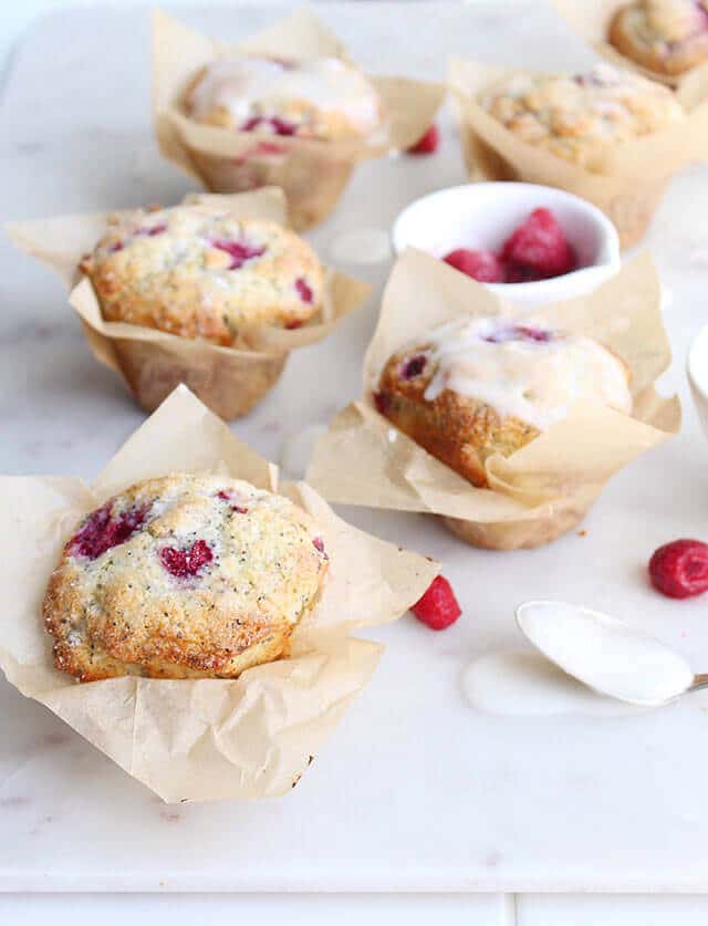 lemon-poppy-seed-raspberry-muffins-with-lemon-glaze