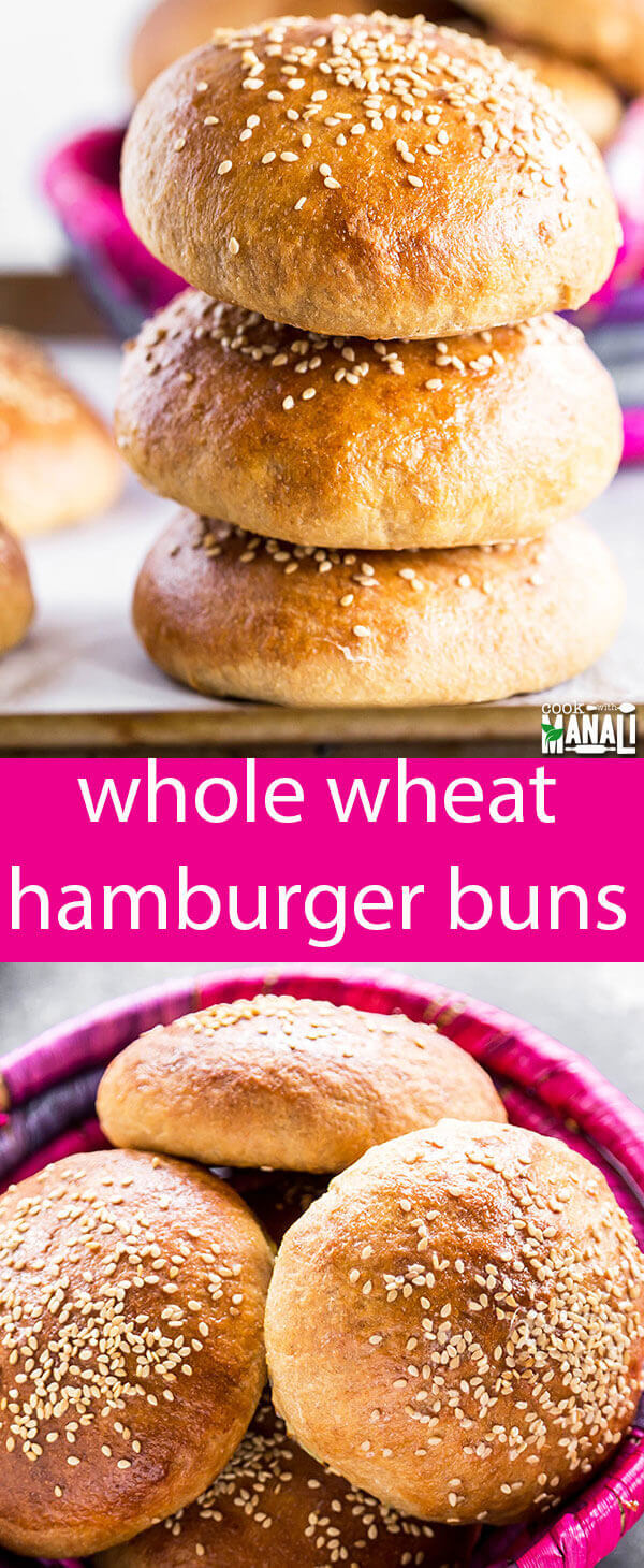 Homemade Whole Wheat Hamburger Buns are perfect for the grilling season. They are so much better and healthier than store bought! Whole Wheat Hamburger Buns {Homemade for Summer Sandwiches}