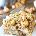 slice of apple butterscotch snack cake