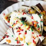 If you like brownie batter, whip up this quick chocolate and white chocolate brownie batter bark. No bake and just 3 ingredients.