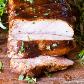 easy roasted pork loin with bacon
