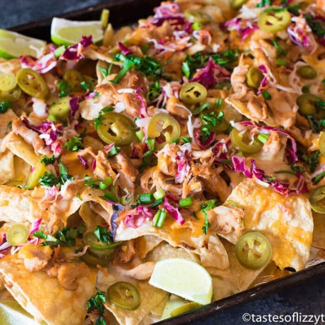sweet and spicy baked nachos