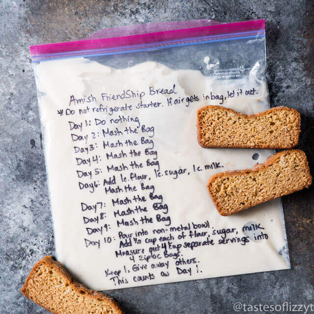 Friendship Starter Cake Recipe Printable