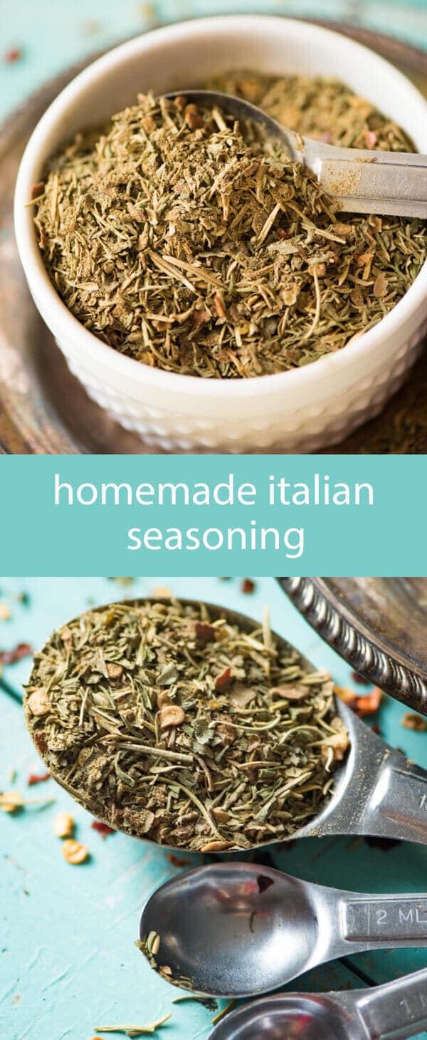 homemade italian seasoning / homemade spice mix / homemade seasoning recipe / bulk spice mix / italian food / parsley / marjoram / savory