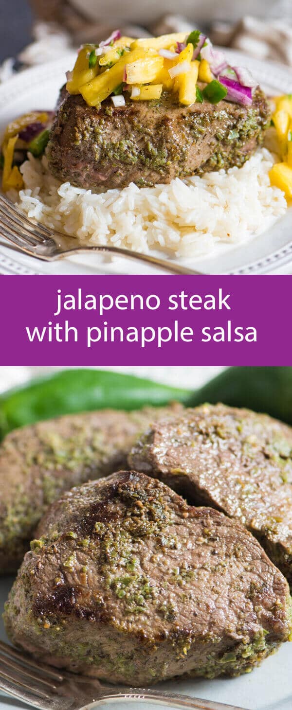 Jalapeno Steak Marinade Recipe / jalapeno pineapple salsa / how to cook steaks / steak dinner recipe / mexican recipe / fresh salsa / beef