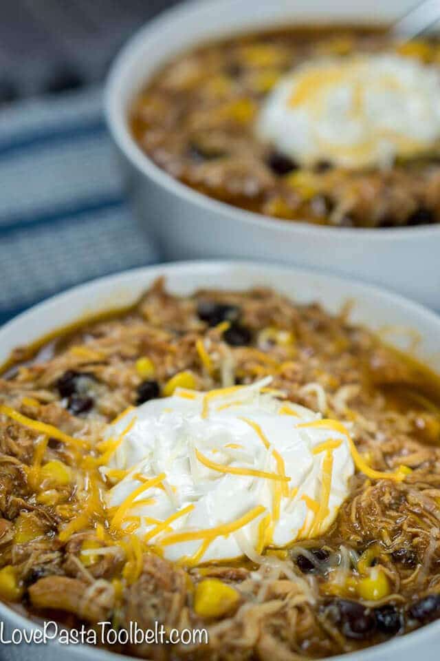 BBQ Chicken Soup {Easy Slow Cooker Soup Recipe}