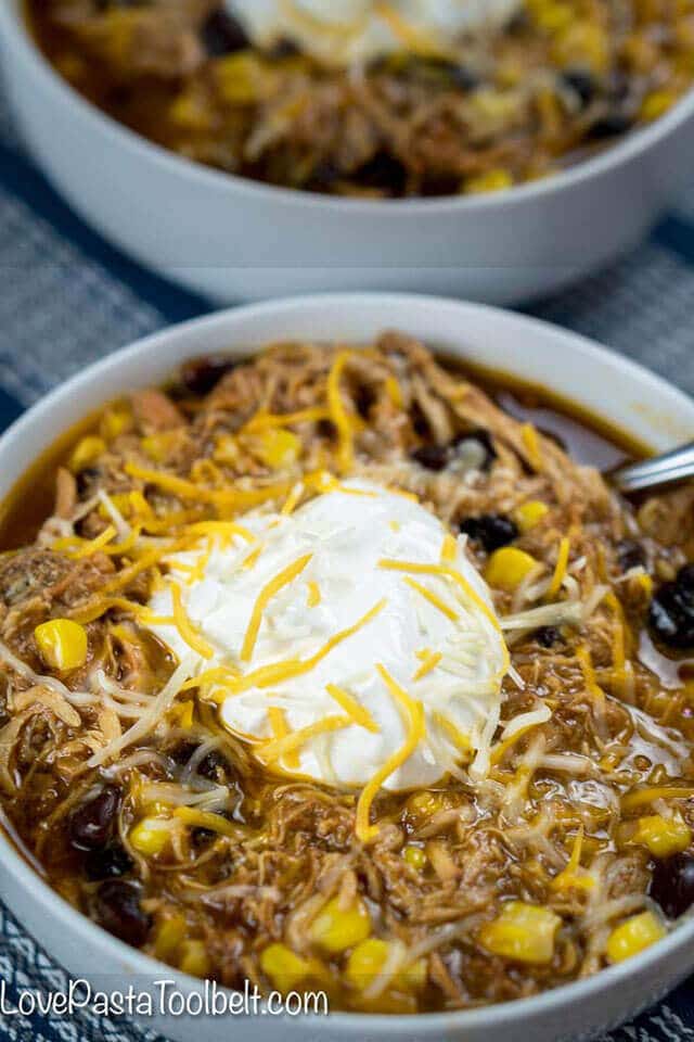 BBQ Chicken Soup {Easy Slow Cooker Soup Recipe}