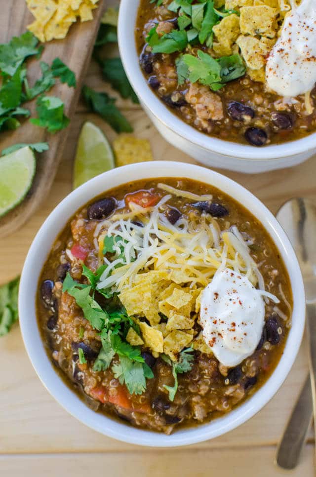 Black Bean Chicken Chili {A Protein Packed Dinner}