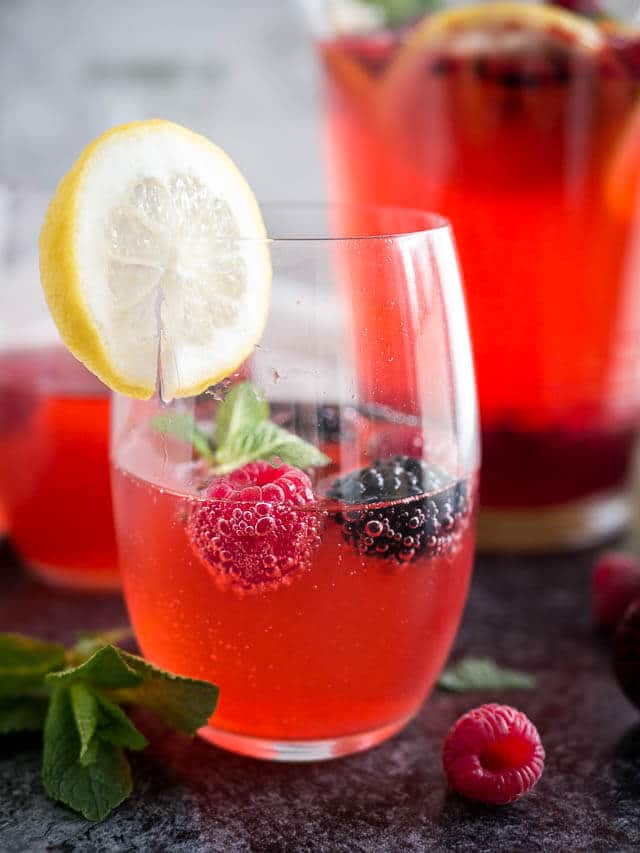 Sparkling Raspberry Mint Lemonade A Perfect Seasonal Drink