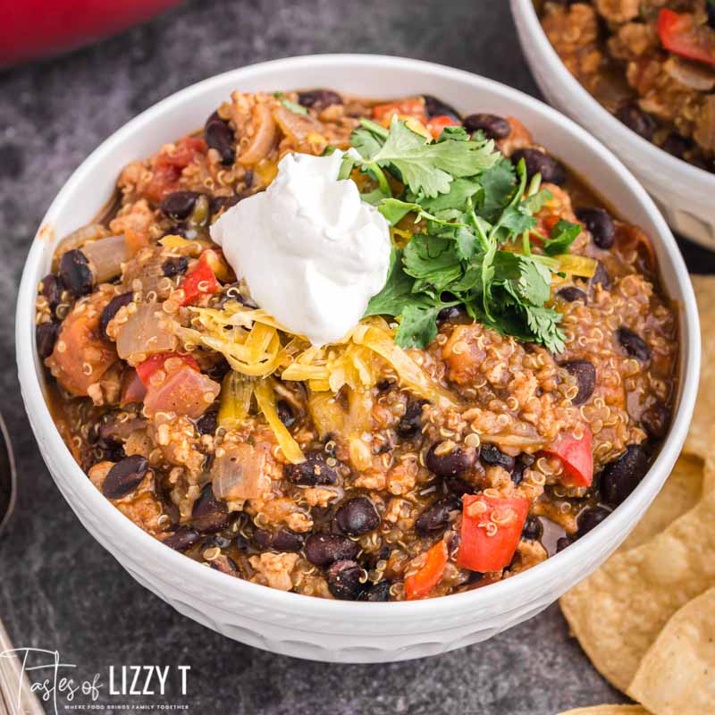 Black Bean Chicken Chili Recipe Tastes of Lizzy T