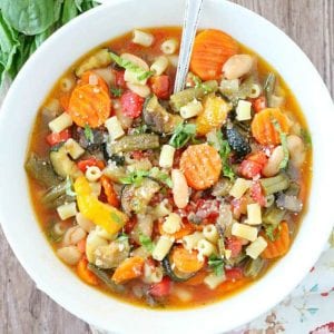 Roasted Vegetable Minestrone Soup