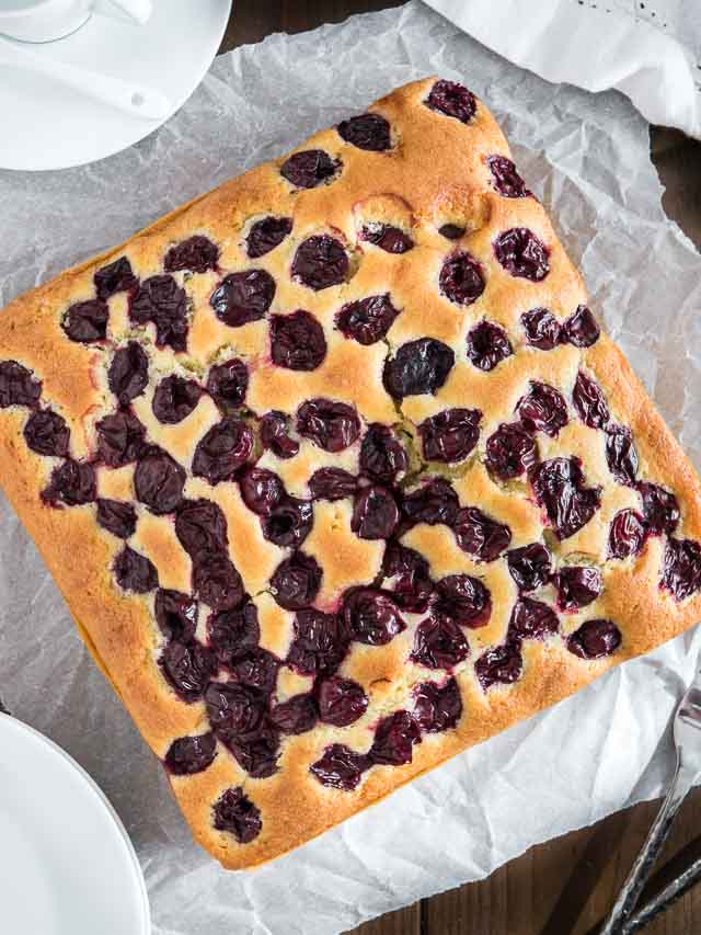 Easy Cherry Snack Cake