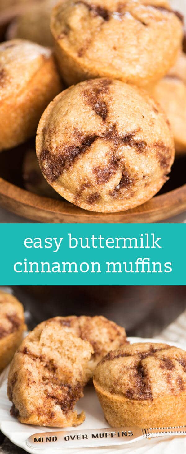 If you love the aroma of cinnamon sugar in the morning, these easy cinnamon muffins are for you! Made with buttermilk for an ultimately soft, tender muffin. easy muffin recipe / buttermilk muffins / muffins in under 30 minutes / quick breakfast muffins