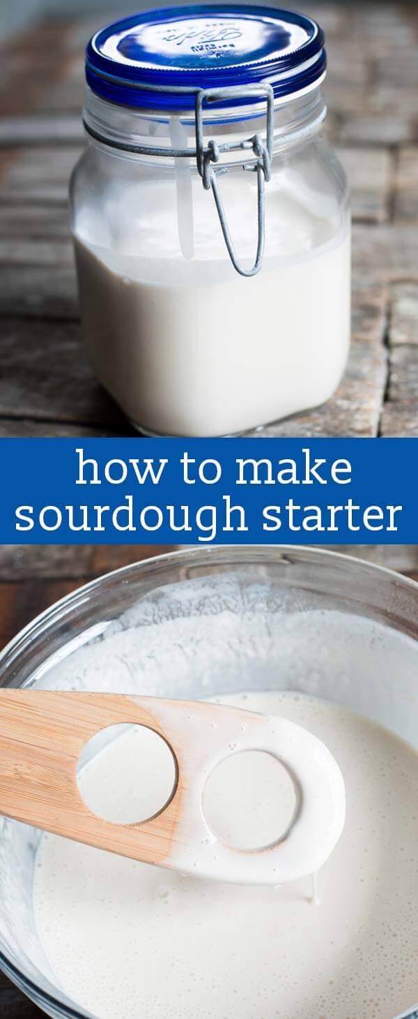 If you've ever wondered how to make sourdough starter, here is the easy way! Just 3 ingredients and 5 minutes and you are on your way to sourdough bread, pancakes, cakes and more.