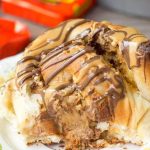 close up of a reese's sweet roll