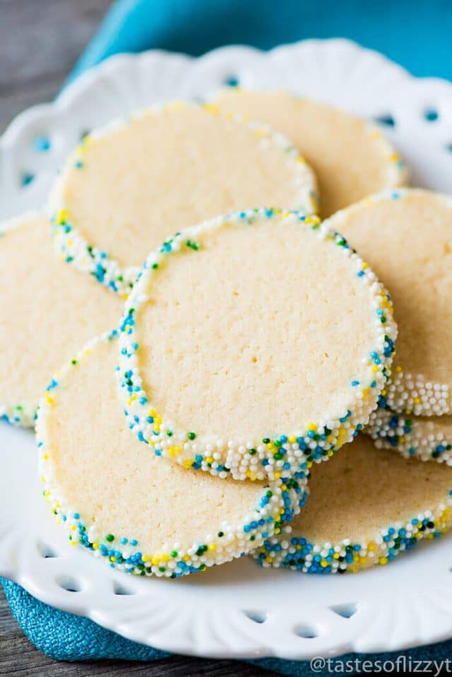 Refrigerated Sugar Cookies {Easy Slice 'n Bake Sugar Cookie Recipe}