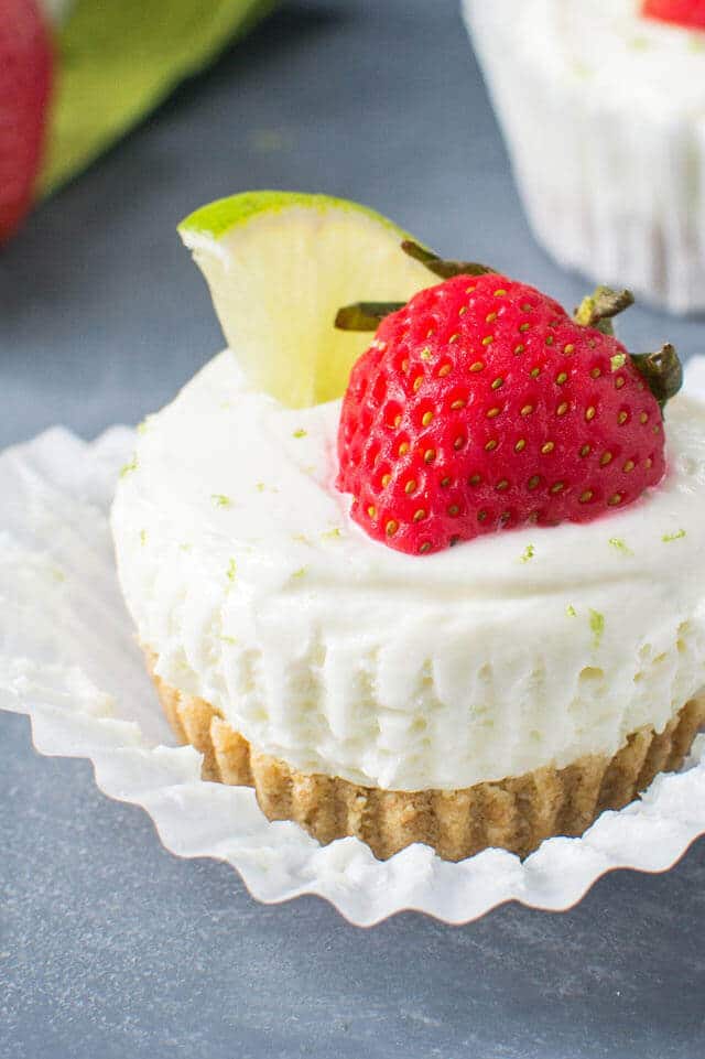 Strawberry-Lime Cheesecake