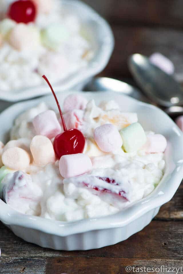 Old Fashioned Glorified Rice is a creamy dessert with marshmallows, strawberries, pineapple... and rice! A unique no bake recipe for summer picnics.