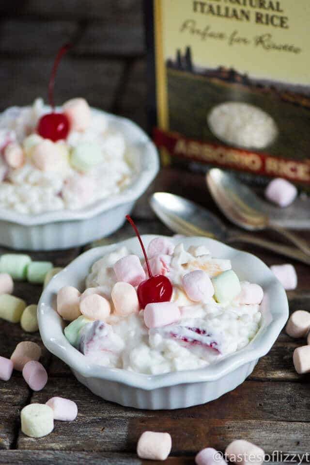 Old Fashioned Glorified Rice is a creamy dessert with marshmallows, strawberries, pineapple... and rice! A unique no bake recipe for summer picnics.