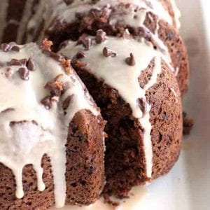 Peanut Butter Chocolate Chip Bundt Cake