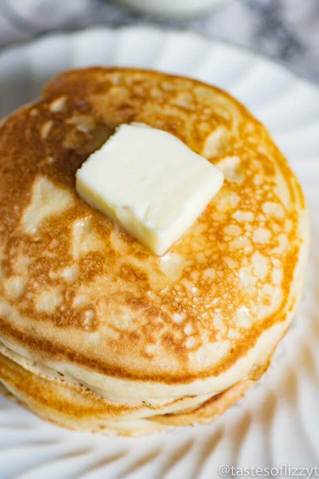 Sourdough pancakes have a delicious flavor & fluffy texture that you'll fall in love with! These will become your family's favorite breakfast.