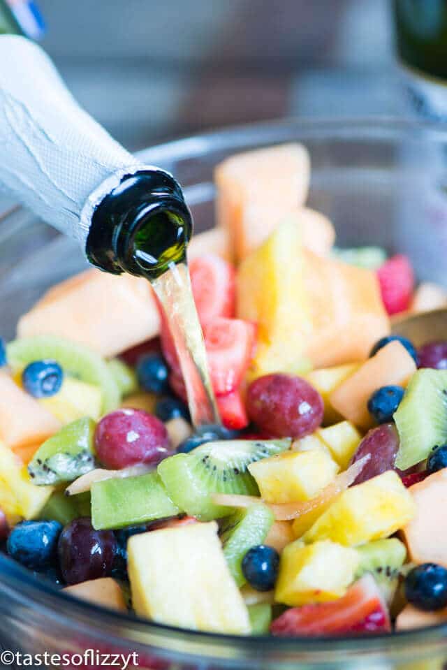 There's nothing like fresh fruit salad. This quick sparkling fruit salad is made a little extra special with sparkling cider.